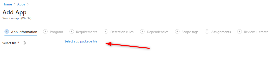 A red arrow pointing to a white background
Description automatically generated